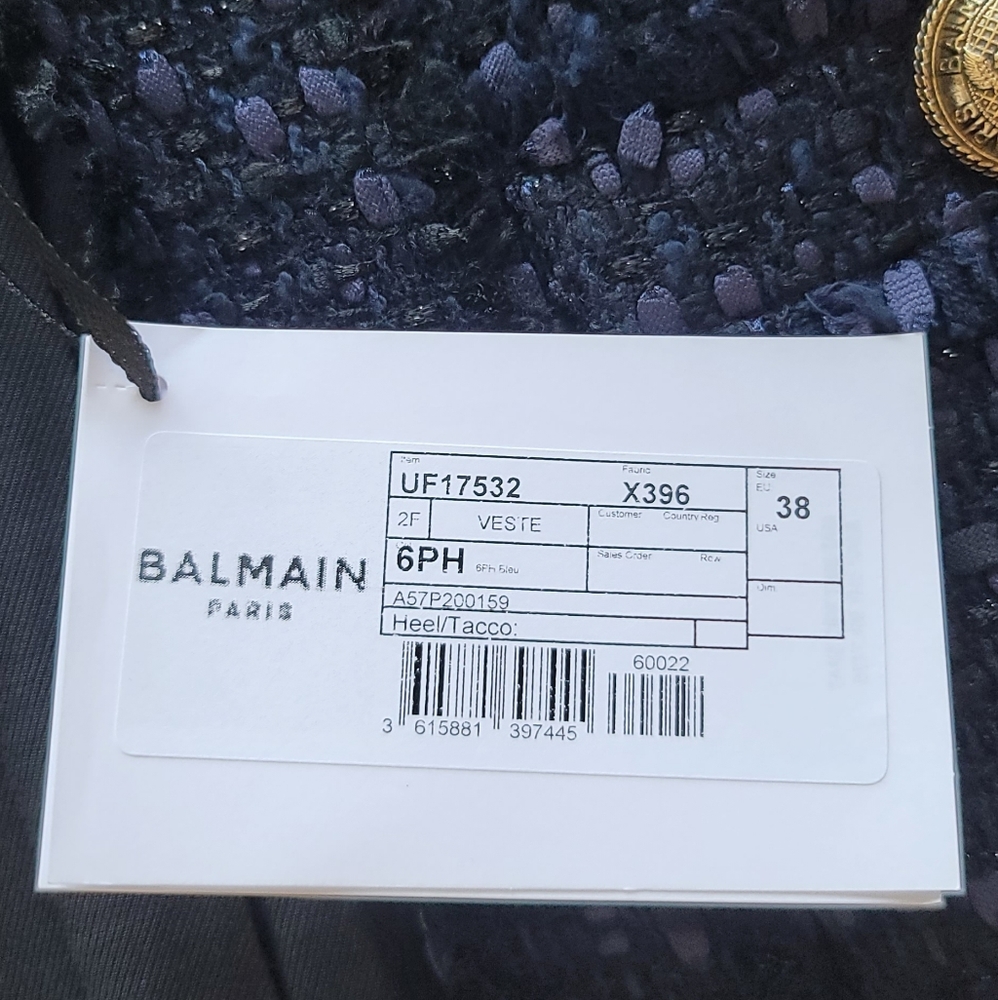 Balmain Structured Tweed Jacket - Picture 7 of 9